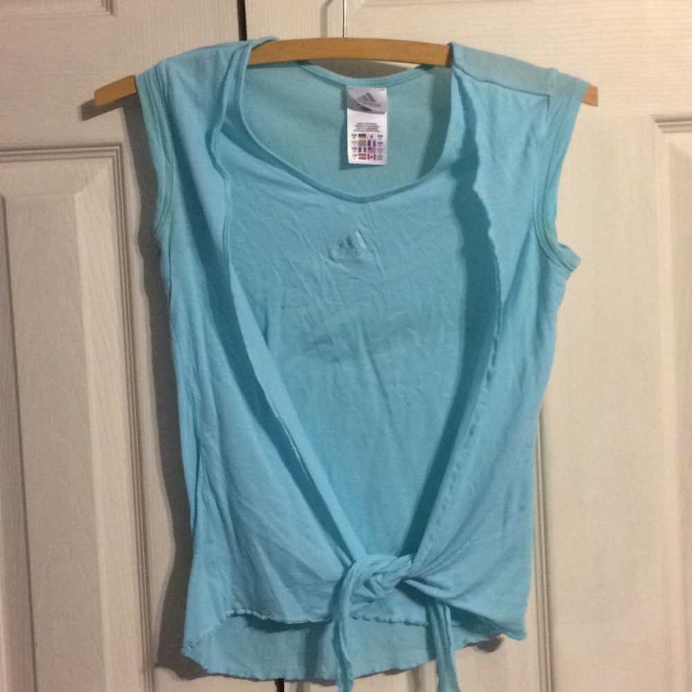 Blue adidas shirt